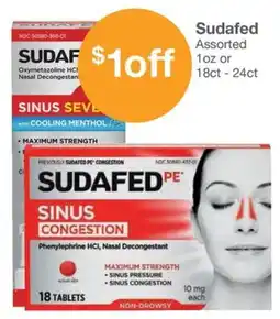 Kinney Drugs Sudafed assorted offer