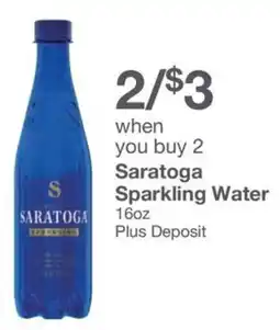 Kinney Drugs Saratoga Sparkling Water offer