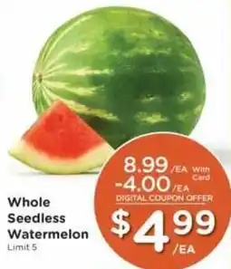 Ralphs Whole Seedless Watermelon offer