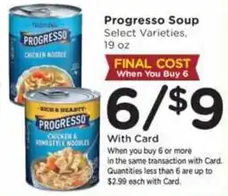 Ralphs Progresso Soup offer