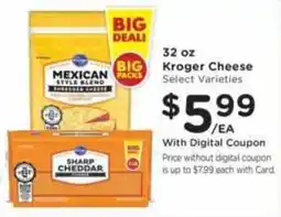Ralphs Kroger Mexican Style Blend Shredded Cheese offer