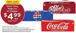 Ralphs Coca-Cola, Pepsi or Dr Pepper offer