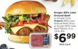 Ralphs Kroger 90% Lean Ground Beef offer