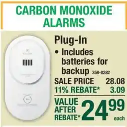 Menards Icode carbon monoxide alarm offer