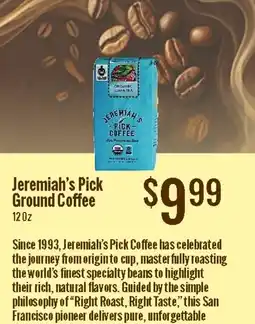 Jons International Jeremiah's Pick Ground Coffee offer