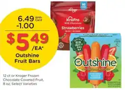 Ralphs Outshine Fruit Bars offer