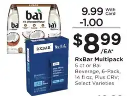 Ralphs RxBar Multipack or Bai Beverage offer