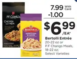 Ralphs Bertolli Entrée offer