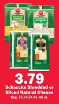 Schnucks Schnucks shredded or sliced natural cheese offer