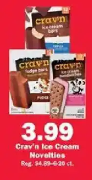 Schnucks Crav'n Ice Cream Novelties offer