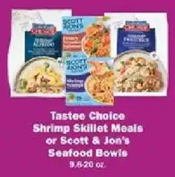 Schnucks Tastee Choice Shrimp Skillet Meals offer