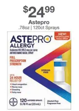 Kinney Drugs Astepro Allergy offer