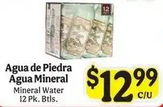 La Michoacana Agua de Piedra mineral water offer