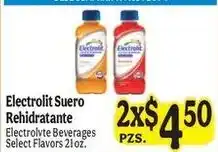 La Michoacana Electrolyte Beverages offer