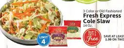 Food City Fresh Express Cole Slaw offer