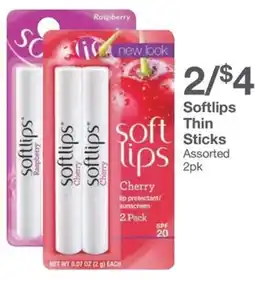 Kinney Drugs Softlips Thin Sticks offer