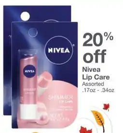 Kinney Drugs Nivea Lip Care Assorted offer