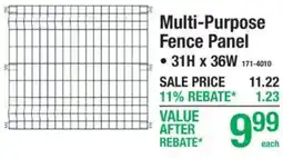 Menards Multi-Purpose Fence Panel offer