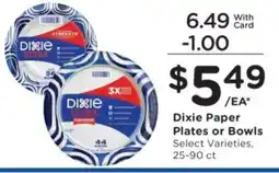 Ralphs Dixie paper plates or bowls offer