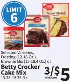 Food City Betty Crocker Cake Mix offer