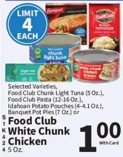 Food City Food Club White Chunk Chicken offer
