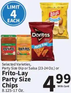 Food City Frito-Lay Party Size Chips offer