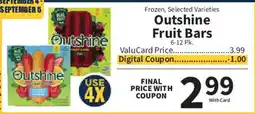 Food City Outshine Fruit Bars offer