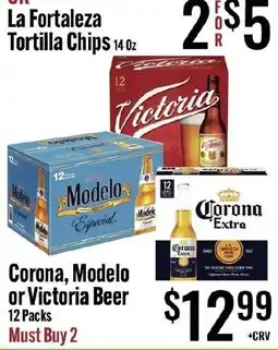 Jons International Corona, Modelo or Victoria Beer offer