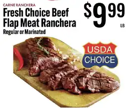 Jons International Fresh Choice Beef Flap Meat Ranchera offer