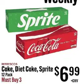 Jons International Coke, Diet Coke, Sprite offer