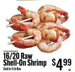 Jons International 16/20 Raw Shell On Shrimp offer