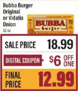 Lowes Foods Bubba Burger Original or Vidalia Onion offer