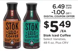 Ralphs Stok Iced Coffee offer