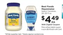 Ralphs Best Foods Mayonnaise offer