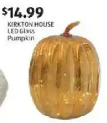 Kirkton House Led Glass Pumpkin