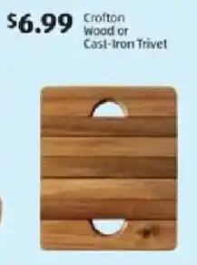 Aldi Crofton Wood or Cast-Iron Trivet offer