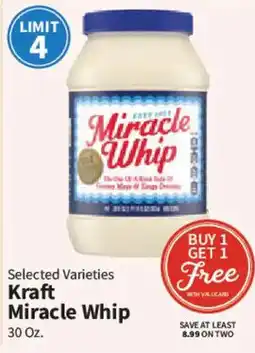 Food City Kraft miracle whip offer
