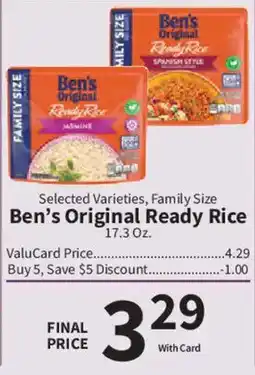 Food City Ben's Original Ready Rice offer