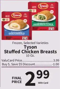 Food City Tyson Stuffed Chicken Breasts offer
