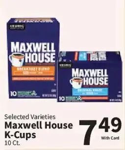 Food City Maxwell House K-Cups offer