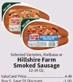 Food City Hillshire Farm Smoked Sausage offer