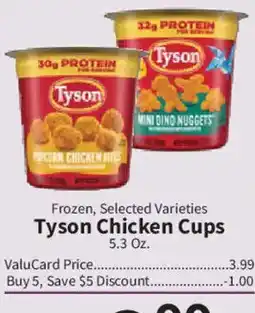 Food City Tyson Chicken Cups offer