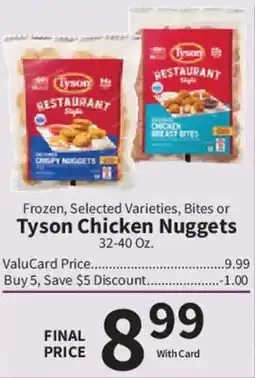 Food City Tyson Chicken Nuggets offer