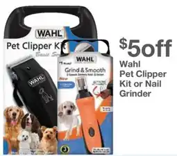 Kinney Drugs Wahl Pet Clipper Kit or Nail Grinder offer