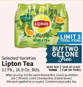 Food City Lipton Tea offer