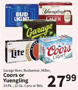 Food City Garage Beer, Budweiser, Miller, Coors or Yuengling offer
