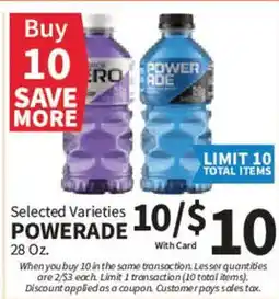 Food City Powerade offer