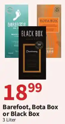 Food City Barefoot, Bota Box or Black Box offer
