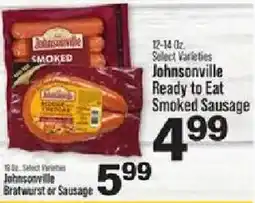 IGA Johnsonville Ready to Eat Smoked Sausage offer
