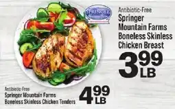IGA Antibiotic-Free Springer Mountain Farms Boneless Skinless Chicken Breast offer